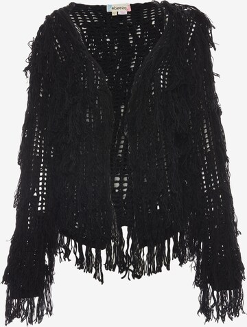 ebeeza Knit Cardigan in Black: front