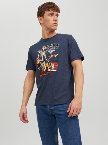 T-Shirt 'Beachbone' JACK & JONES en bleu : devant