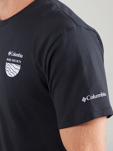 COLUMBIA Funkční tričko 'Hike Society™' – černá