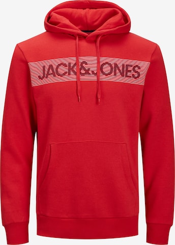 Sweat-shirt JACK & JONES en rouge : devant