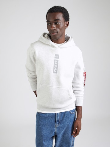 ALPHA INDUSTRIES Sweatshirt in Grijs: voorkant