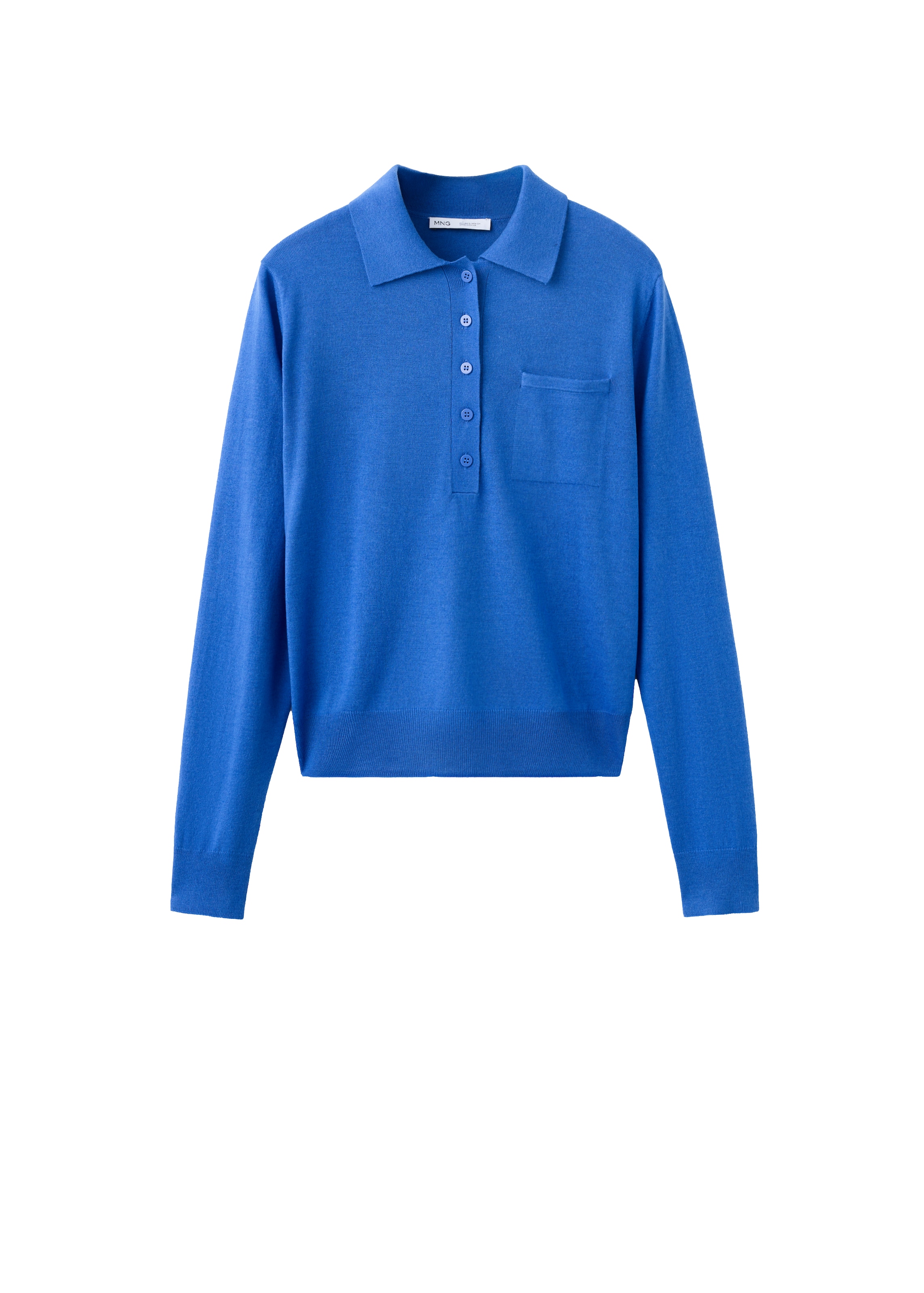 MANGO Sweater 'SANSEPOL' in Blue: front