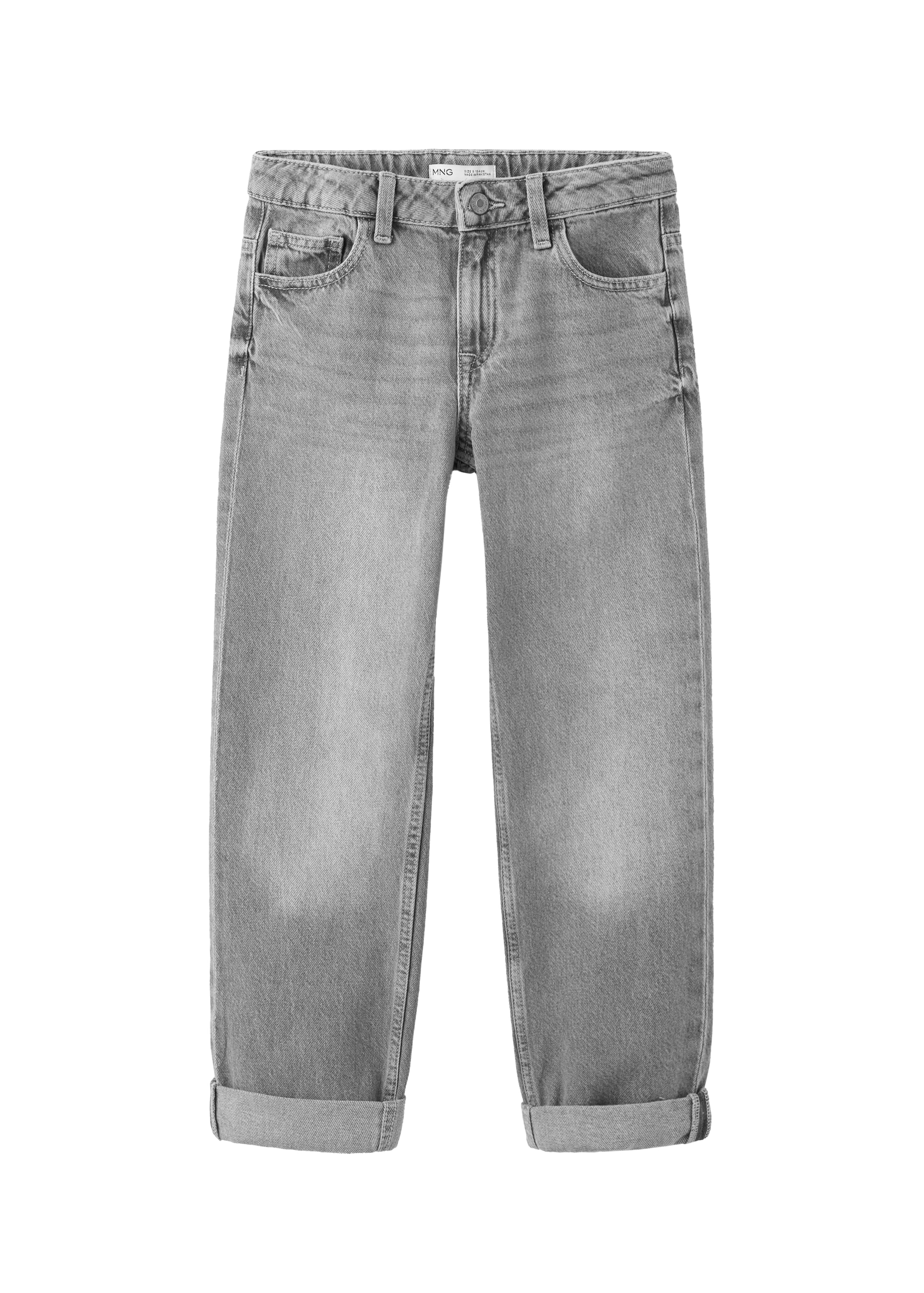 MANGO KIDS Jeans i 116 i grey denim, Produktvisning