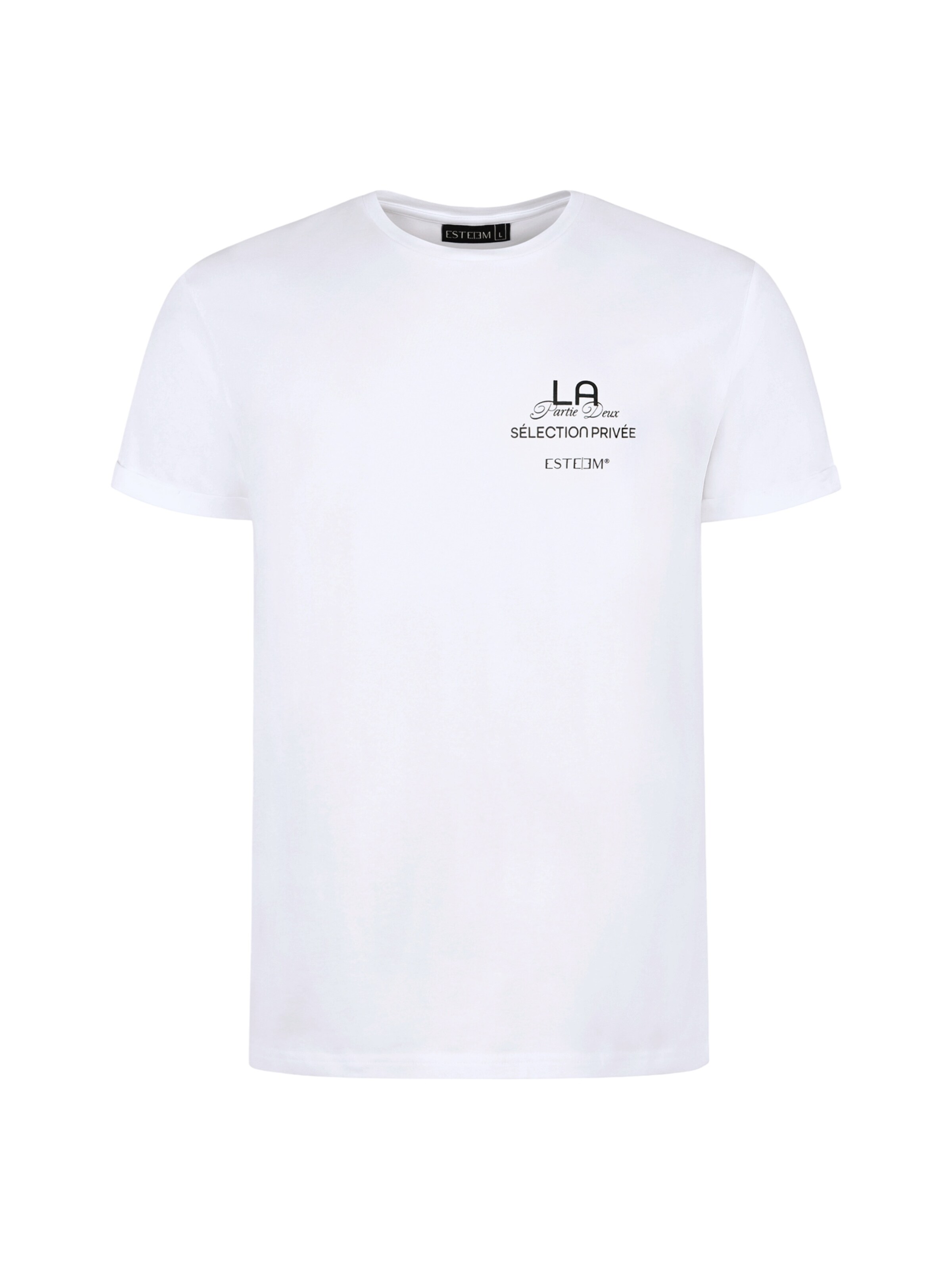 ESTEEM Shirt 'Sélection Privée' in Wit: voorkant