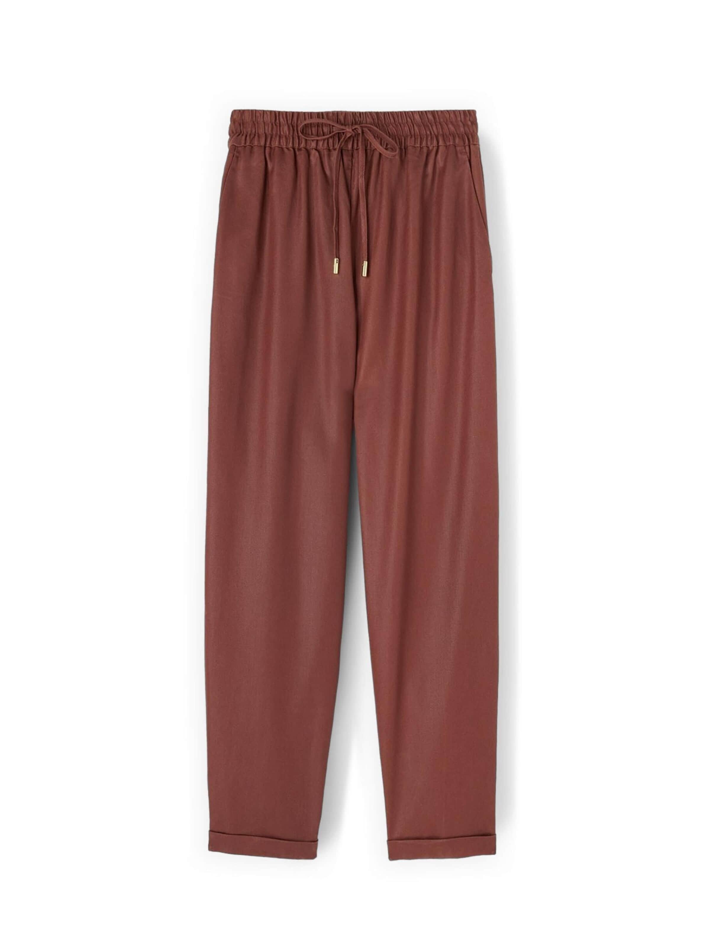 Regular Pantalon MOTIVI en marron : devant