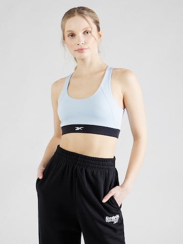 Reebok Bustier Biustonosz sportowy w kolorze niebieski: przód