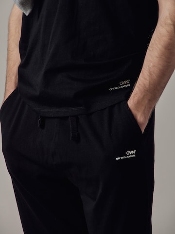 Regular Pantalon 'Joggers in Jersey' OWN Off With Nature en noir