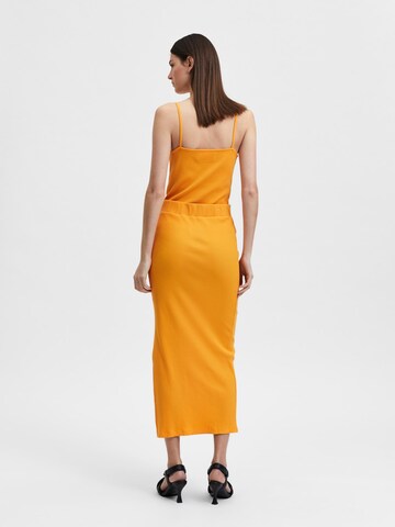 SELECTED FEMME Spódnica 'Laury' w kolorze pomarańczowy