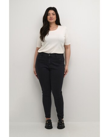 KAFFE CURVE Skinny Jeans 'Aurina' i svart