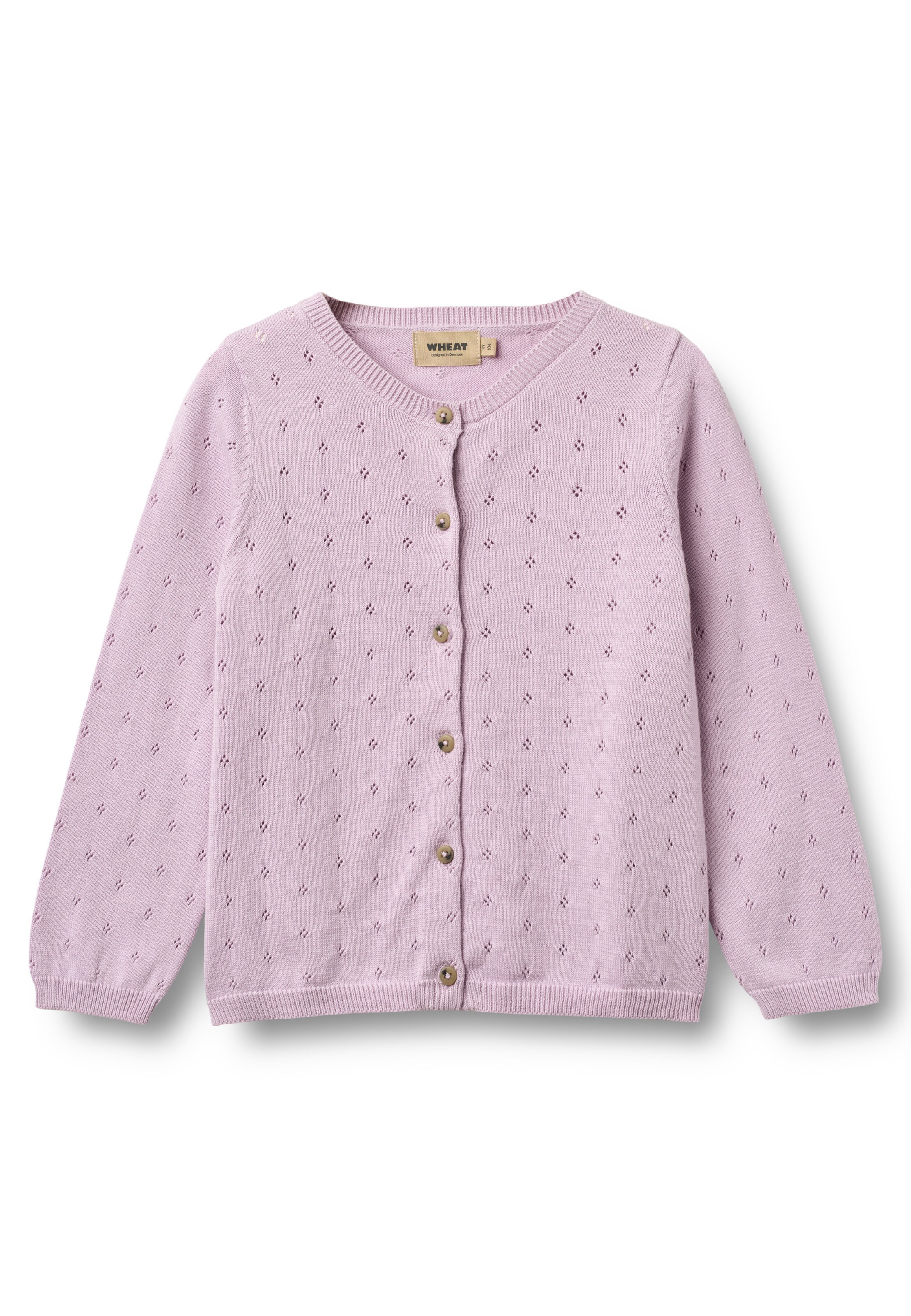 WHEAT Knit Cardigan 'Maia' in Purple: front