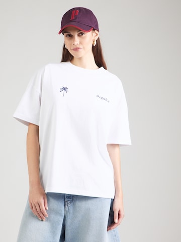 Pegador - Camiseta talla grande 'ZARASAI' en blanco