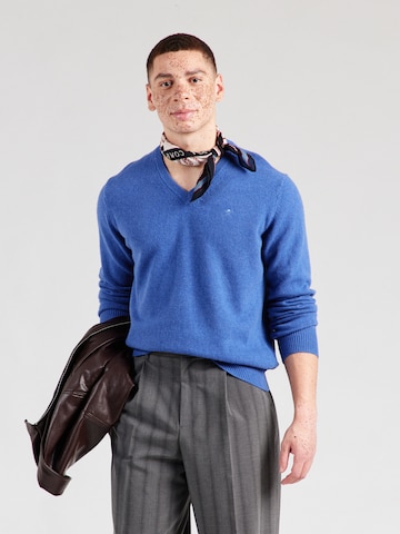 Hackett London Svetr – modrá: přední strana