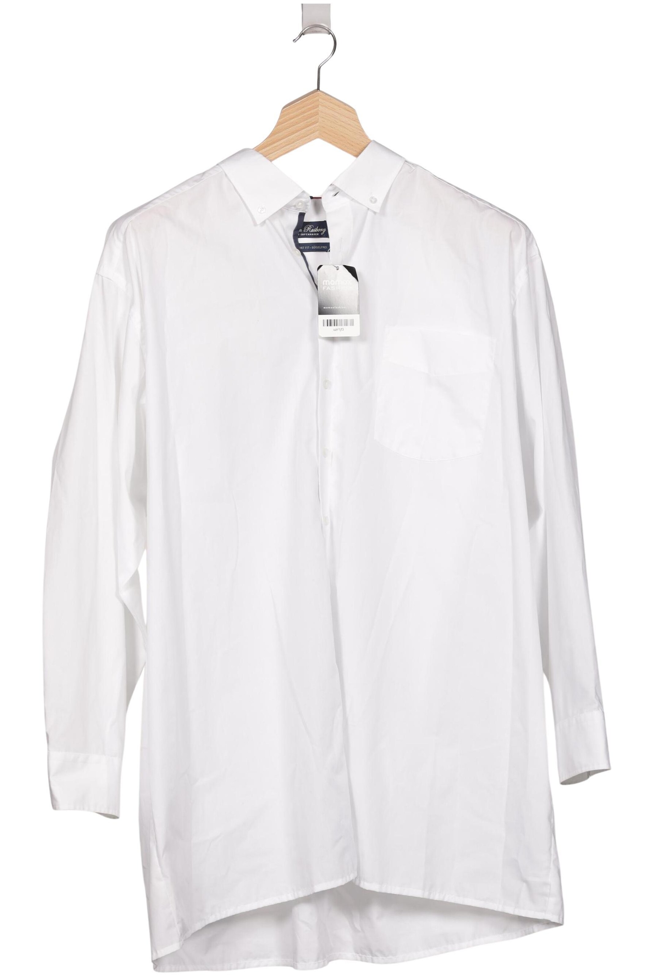 Tom Rusborg Button Up Shirt in 4XL in White: front