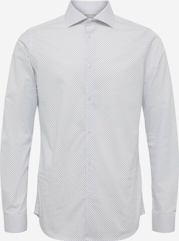 Bertoni Slim fit Button Up Shirt 'Koli' in White: front