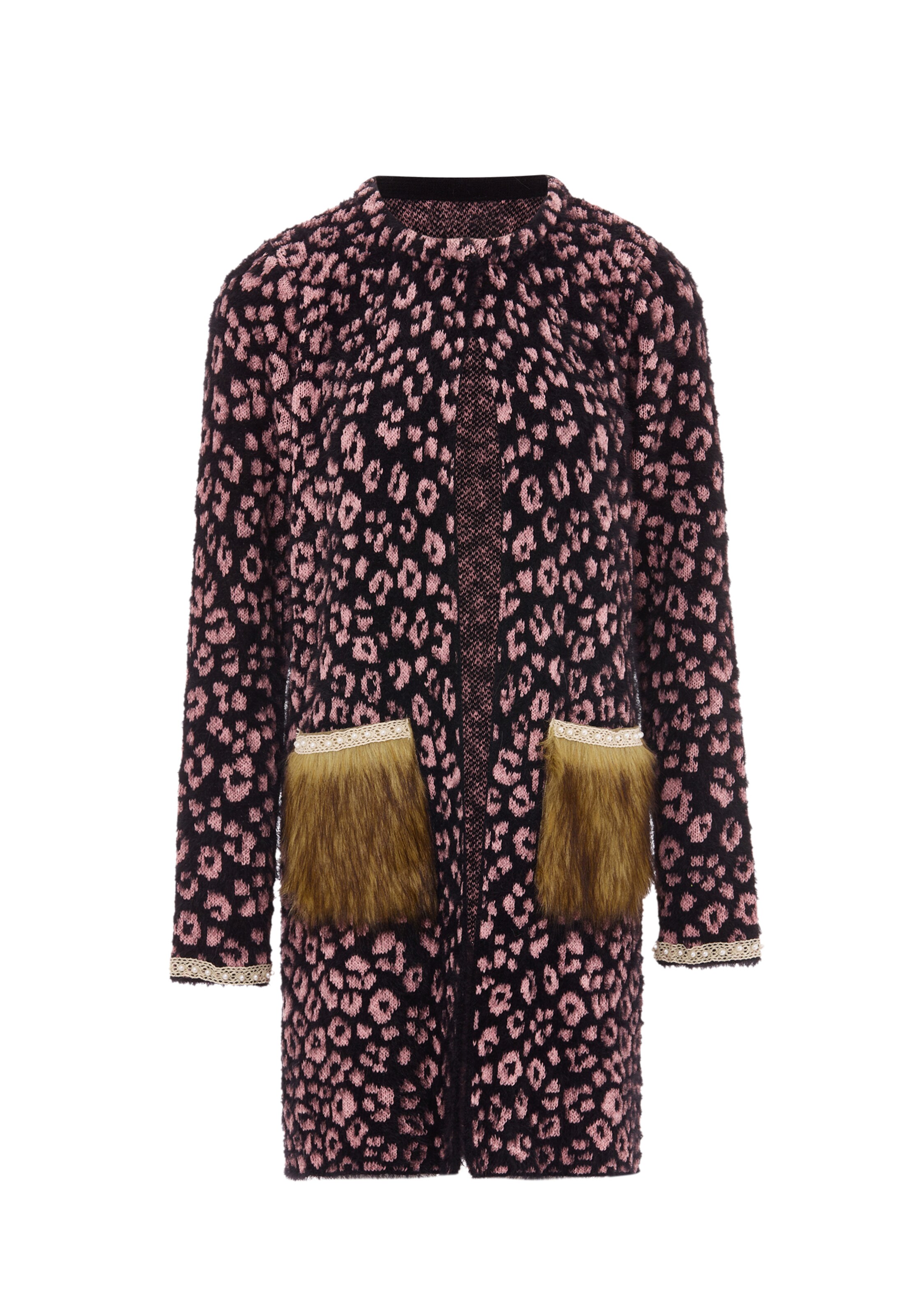 rožinė faina Kardiganas: priekis