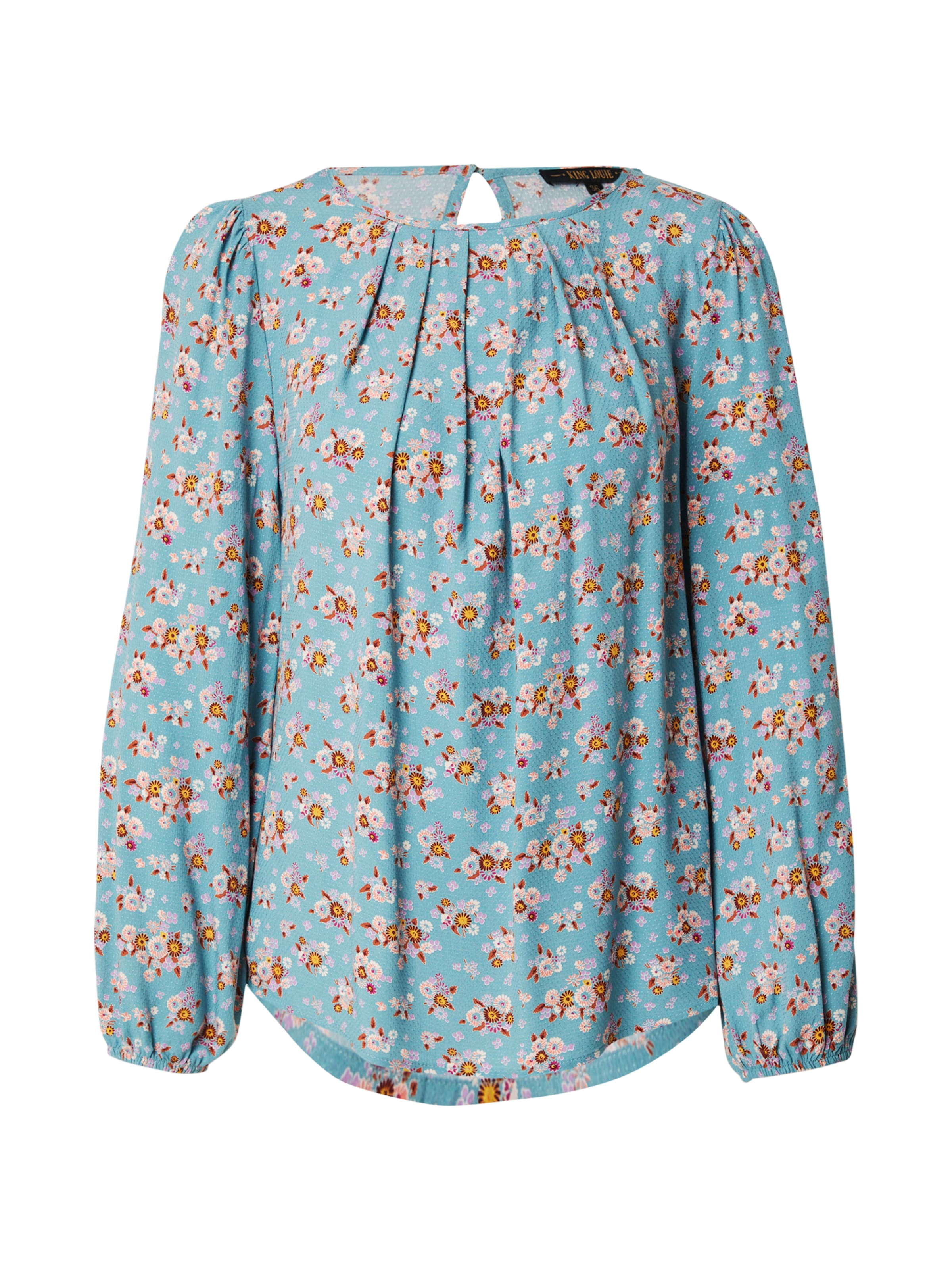 Chemisier 'Laura' King Louie en bleu : devant
