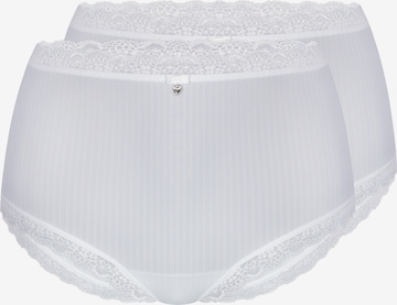 sassa Boyshorts 'LOVELY STRIPE' in White: front