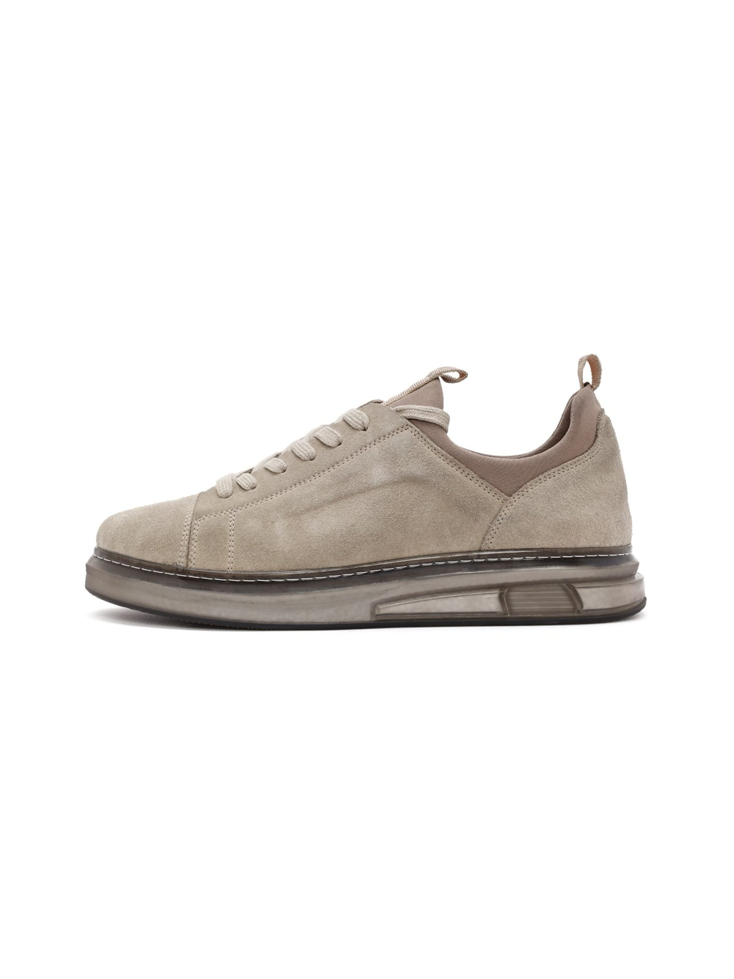 Baskets basses Derimod en beige : devant