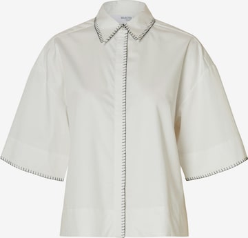 SELECTEDBluza 'SLFFIA' - bijela boja: prednji dio