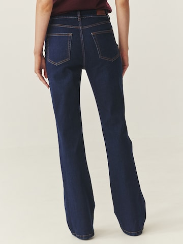 TATUUM Bootcut Hlače | modra barva
