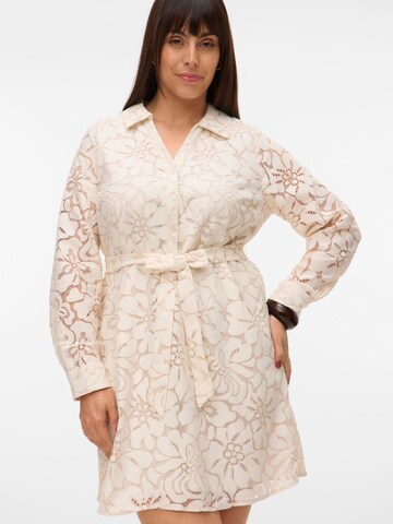 Vero Moda Curve Blusekjole 'VMCTedora' i hvid: forside