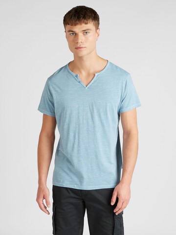BLEND Тениска 'Ashton' в синьо: отпред