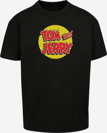 T-Shirt 'Tom And Jerry' F4NT4STIC en noir : devant