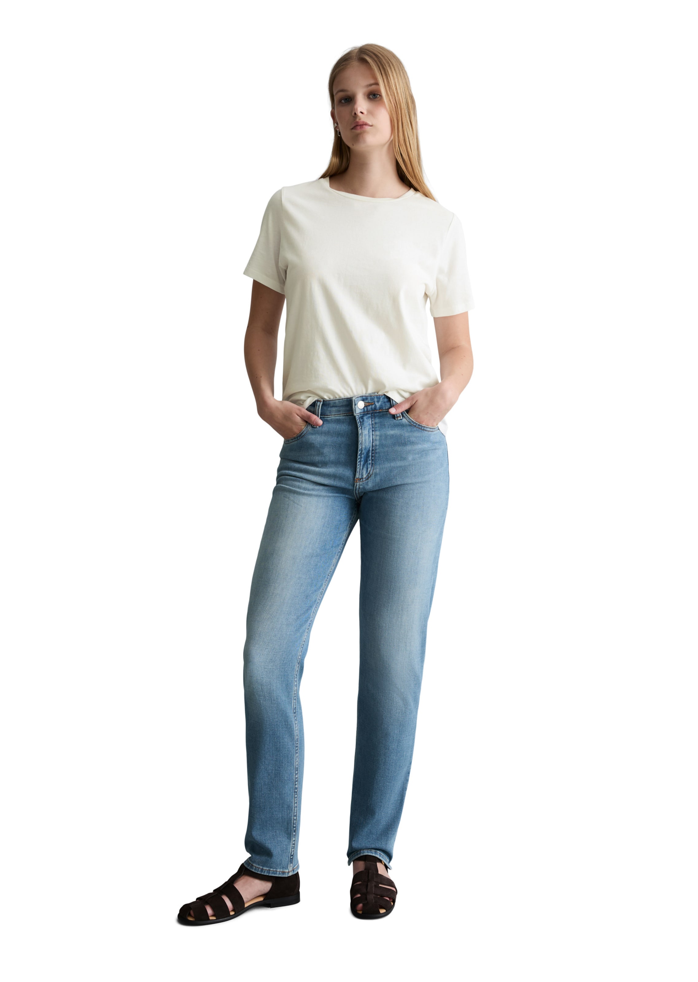 Marc O'Polo DENIM Regular Jeans 'Olina' in Blauw