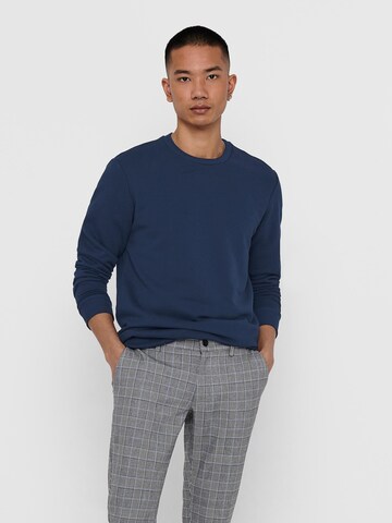 Only & Sons Regular fit Sweatshirt 'Ceres' i blå: framsida