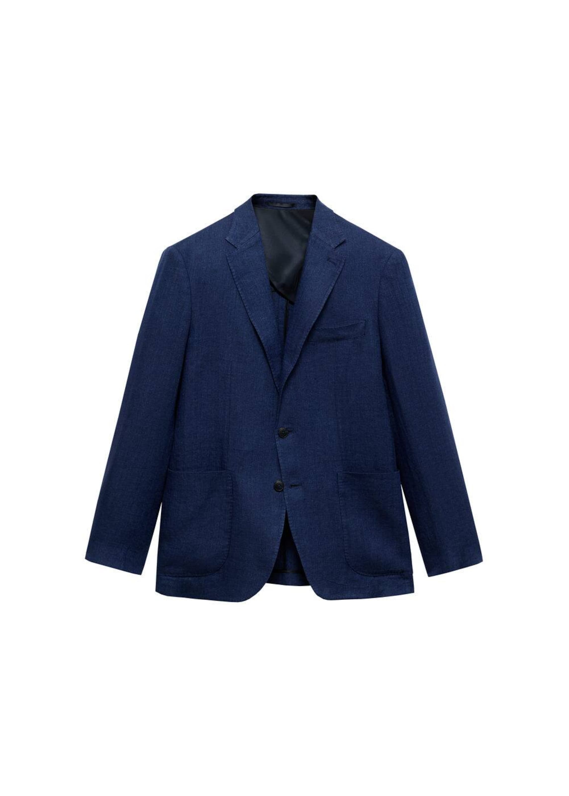 MANGO MAN Slim Fit Sakko 'Salerno' in Blau: Vorderseite