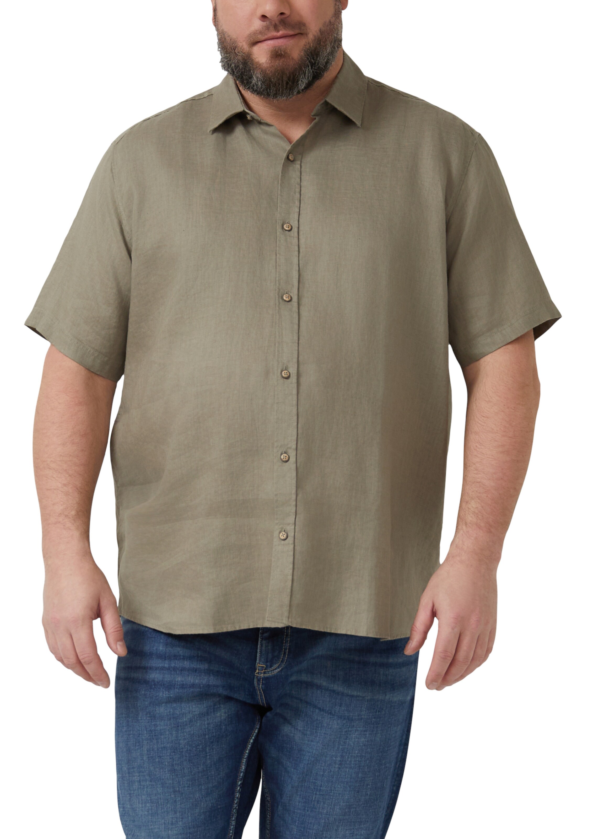 s.Oliver Regular fit Button Up Shirt in Green