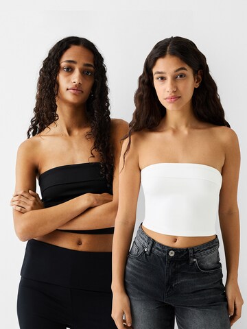 Bershka Top | črna barva: sprednja stran