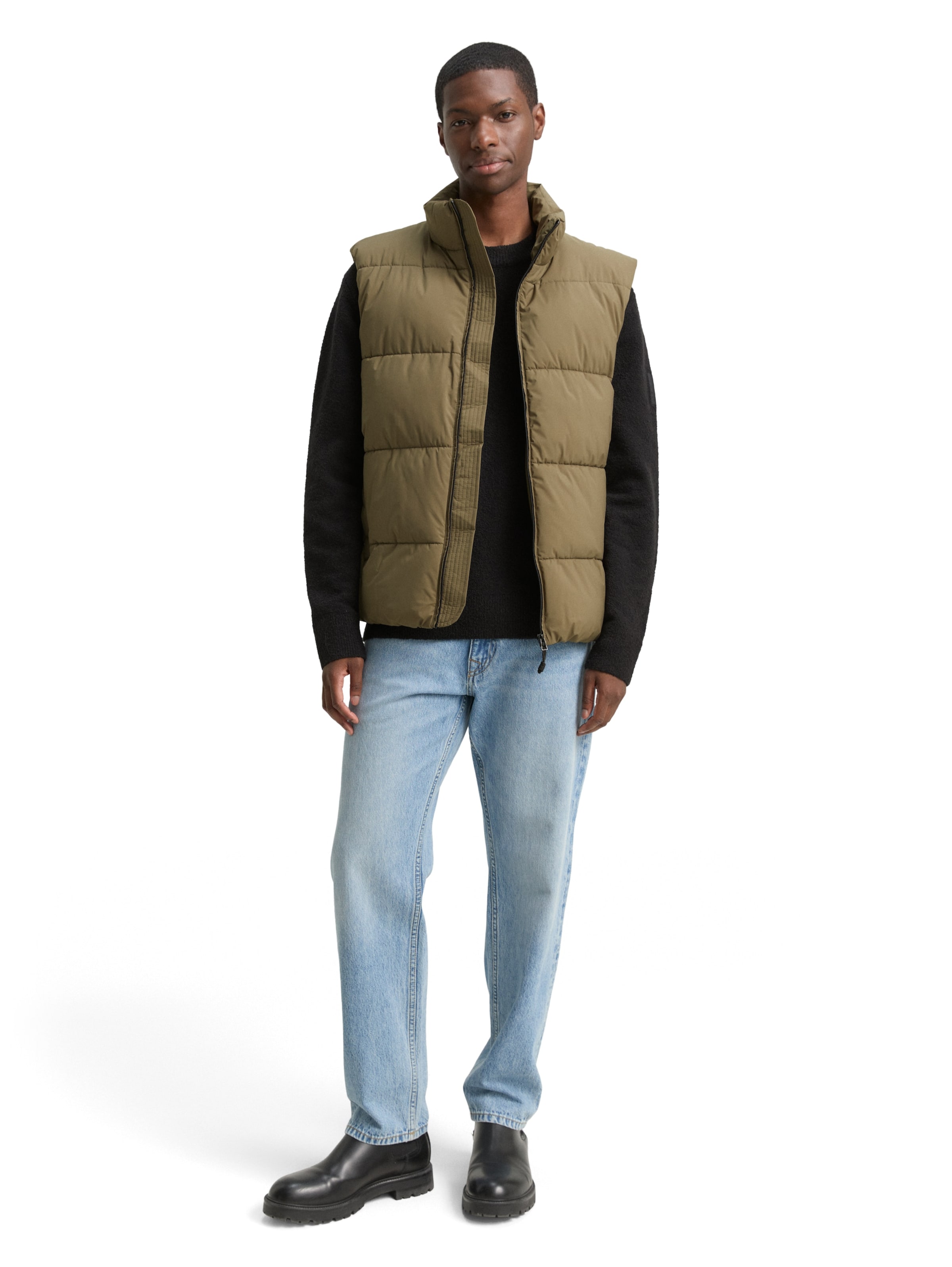 TOM TAILOR DENIM Vest in Green