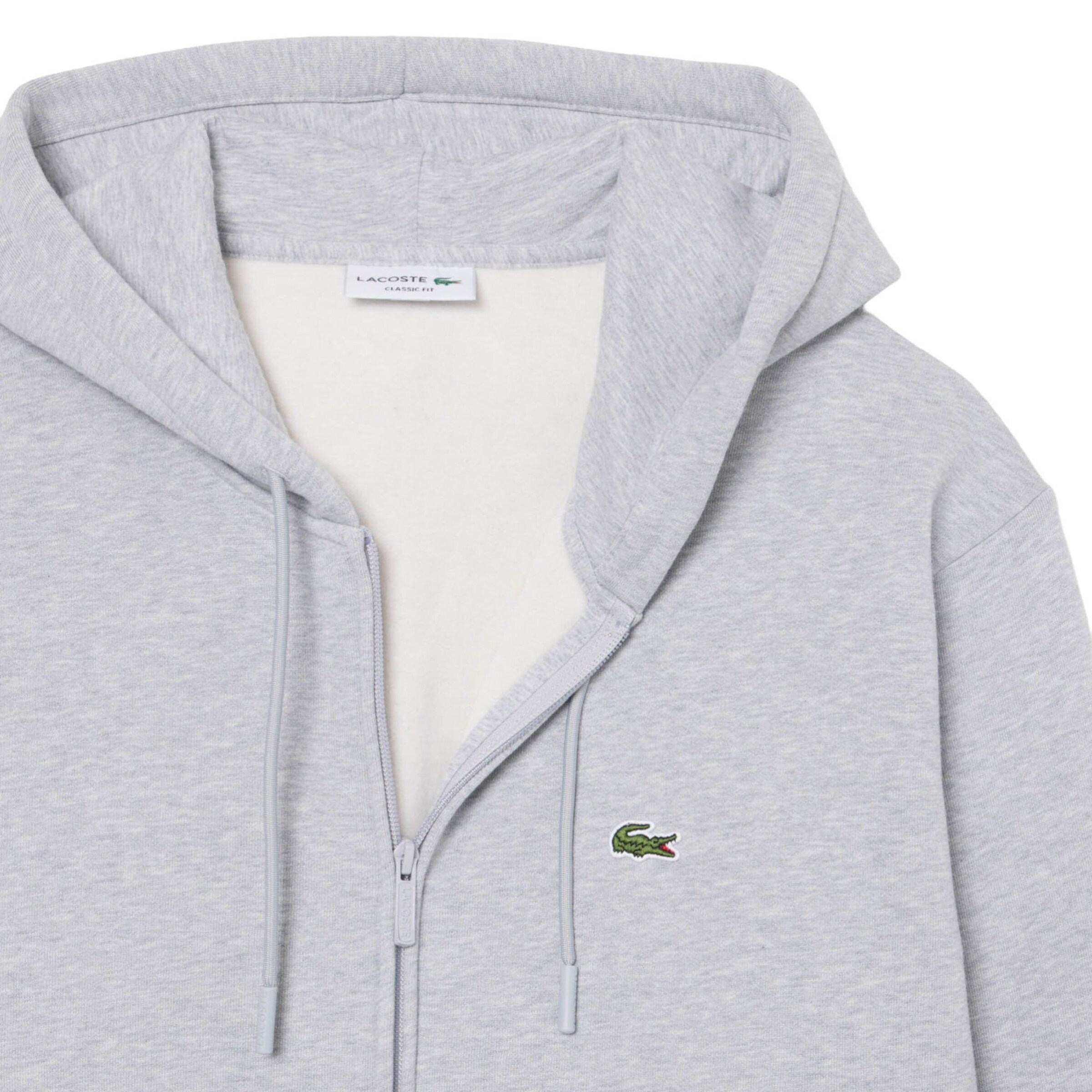 LACOSTE - Sudadera con cremallera en gris