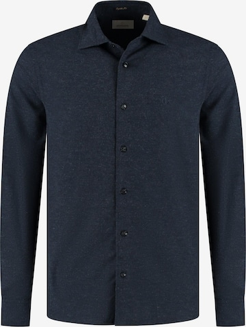 Coupe regular Chemise 'Olav' Dstrezzed en bleu : devant