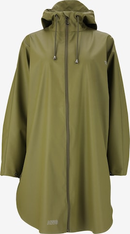 Weather Report Raincoat 'FLAME' in Green: front