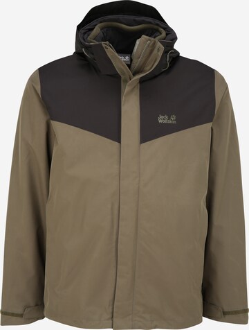 Veste outdoor 'ARLAND' JACK WOLFSKIN en vert : devant