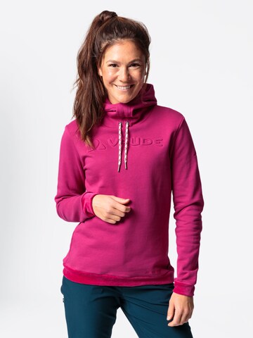 VAUDE Sports sweater 'W Manukau Ho III' in Pink: front