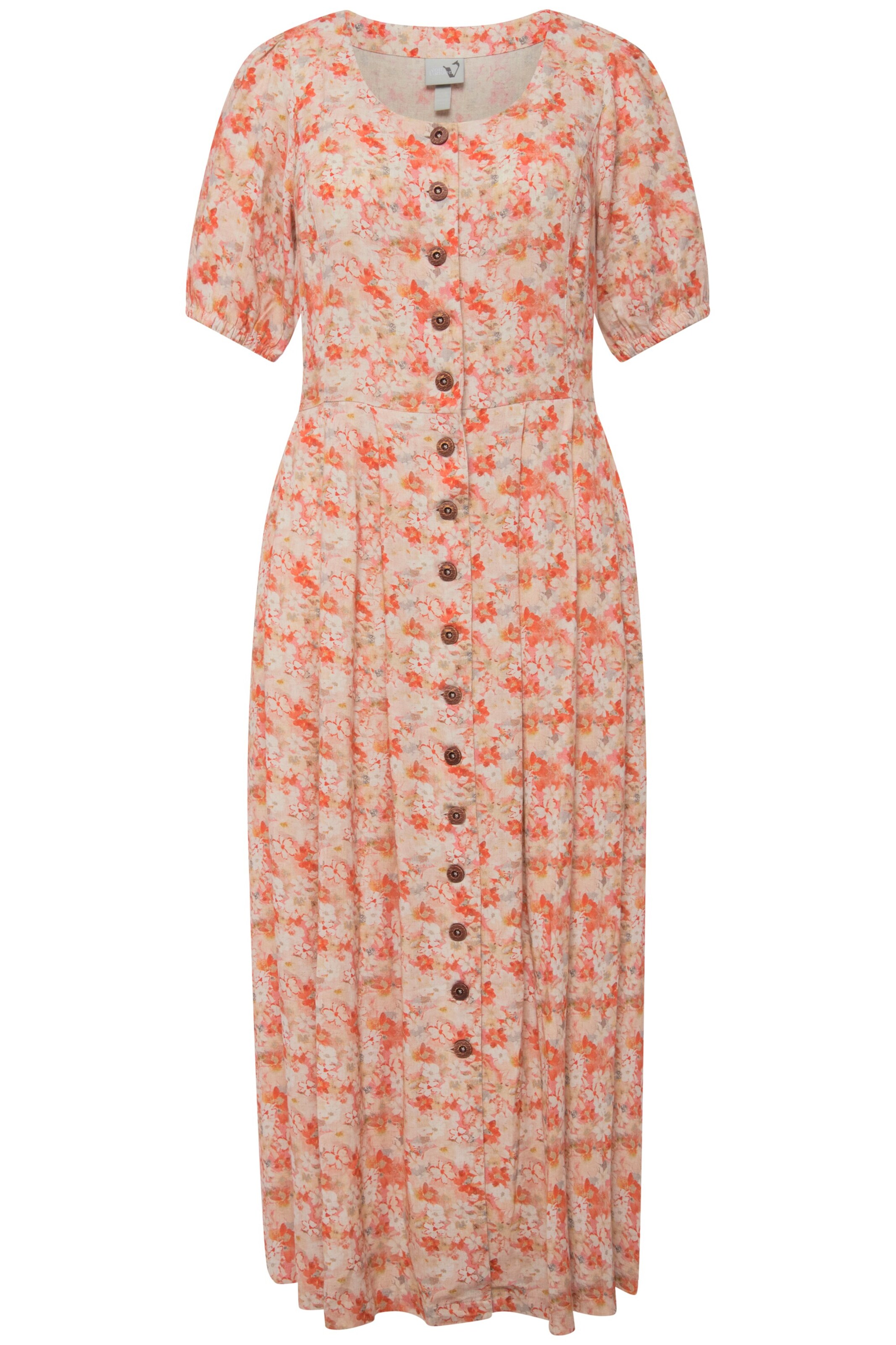 Ulla Popken Kleid in Beige: Vorderseite