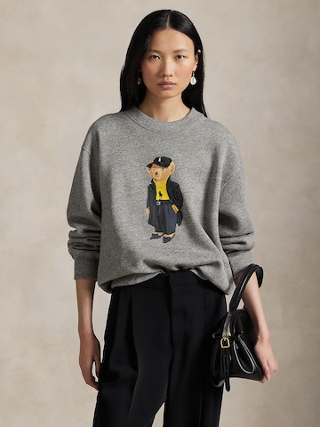 Sweat-shirt Polo Ralph Lauren en gris : devant
