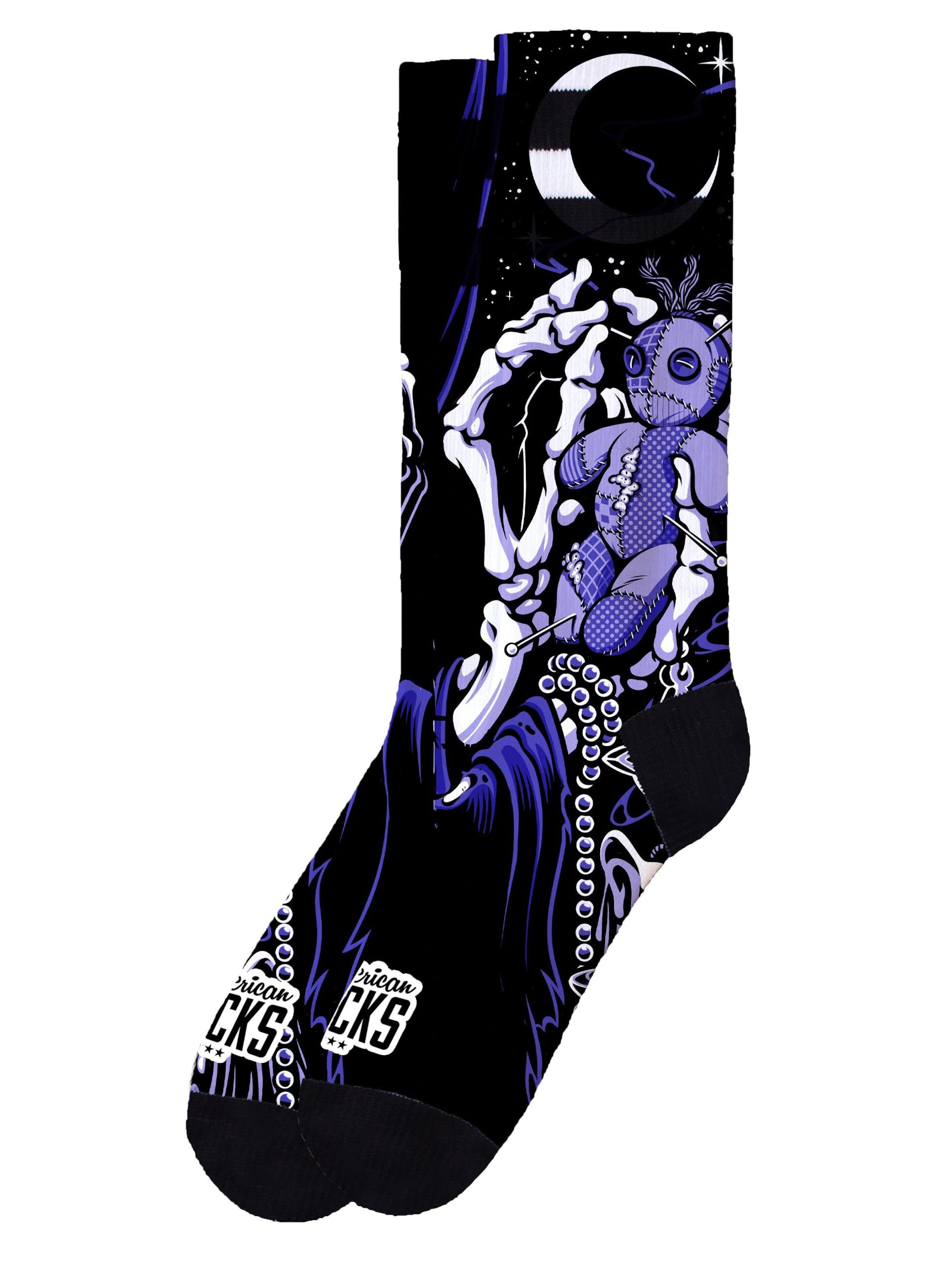American Socks - Calcetines 'Voodoo' en lila: frente
