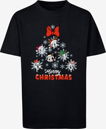 T-Shirt 'Mickey And Friends - Christmas Tree' ABSOLUTE CULT en noir : devant