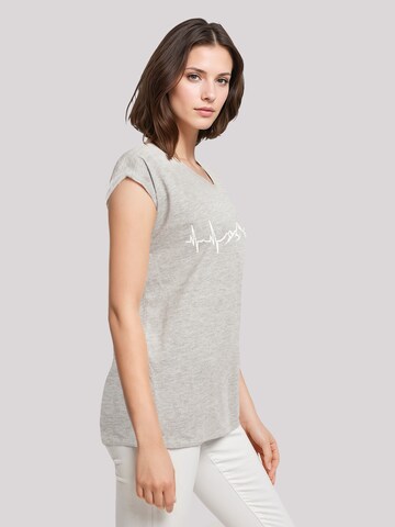 F4NT4STIC T-Shirt 'Mountain Heartbeat' in Grau