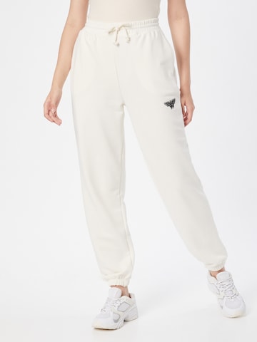 NA-KD Tapered Pants in White: front