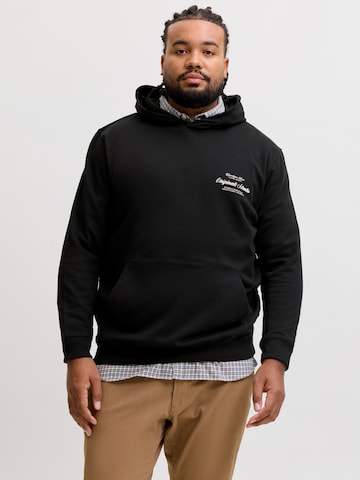 Jack & Jones Plus Суичър 'JORNORREBRO' в черно: отпред