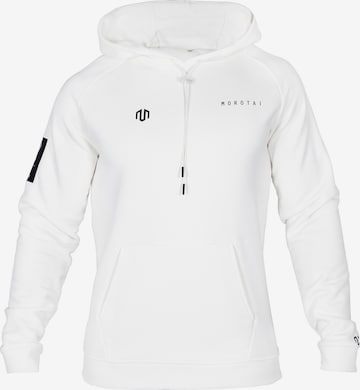 MOROTAI Sport sweatshirt 'Paris' i vit: framsida