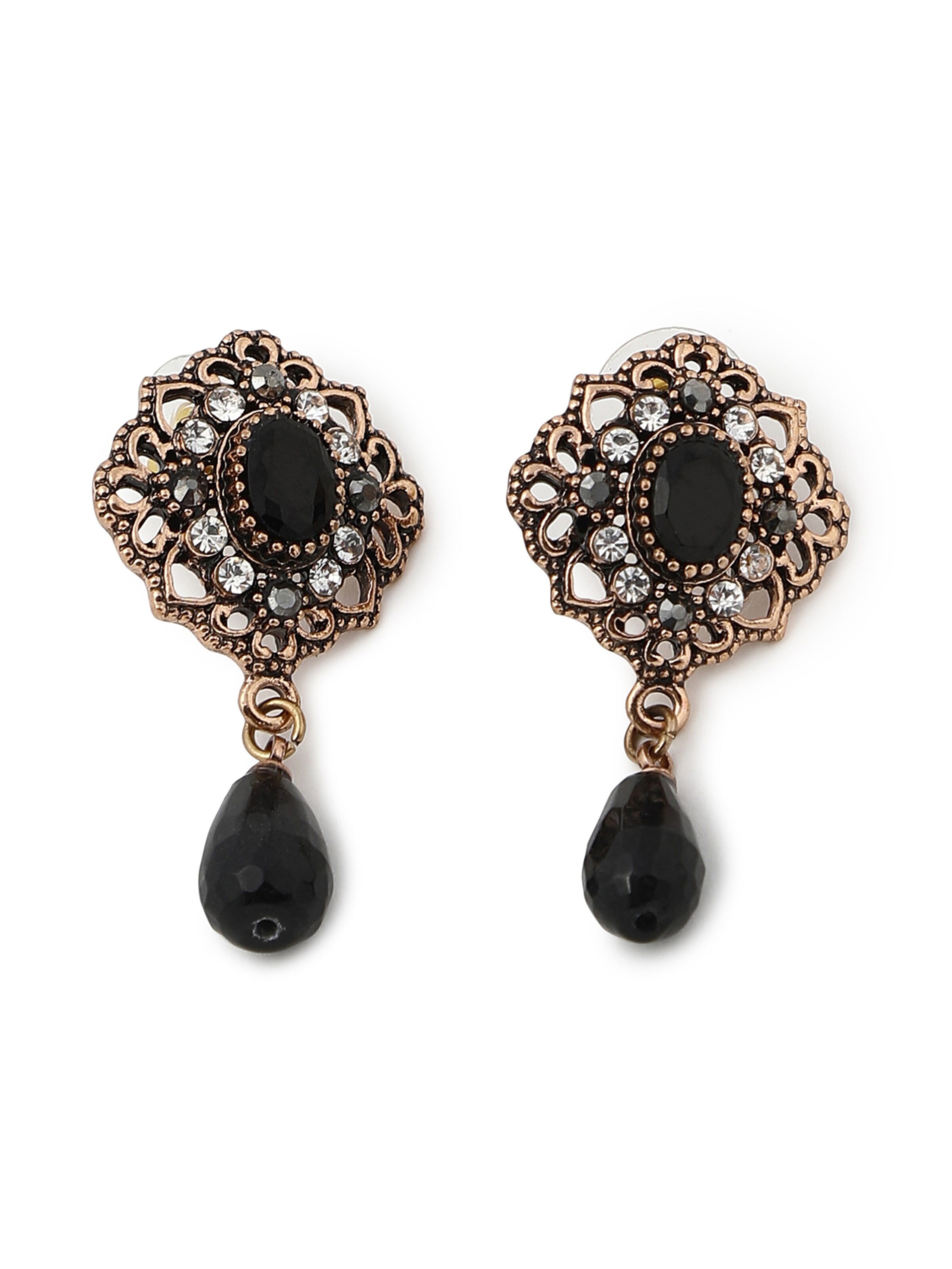 Cercei 'Sandeep' de la SOHI pe negru: față