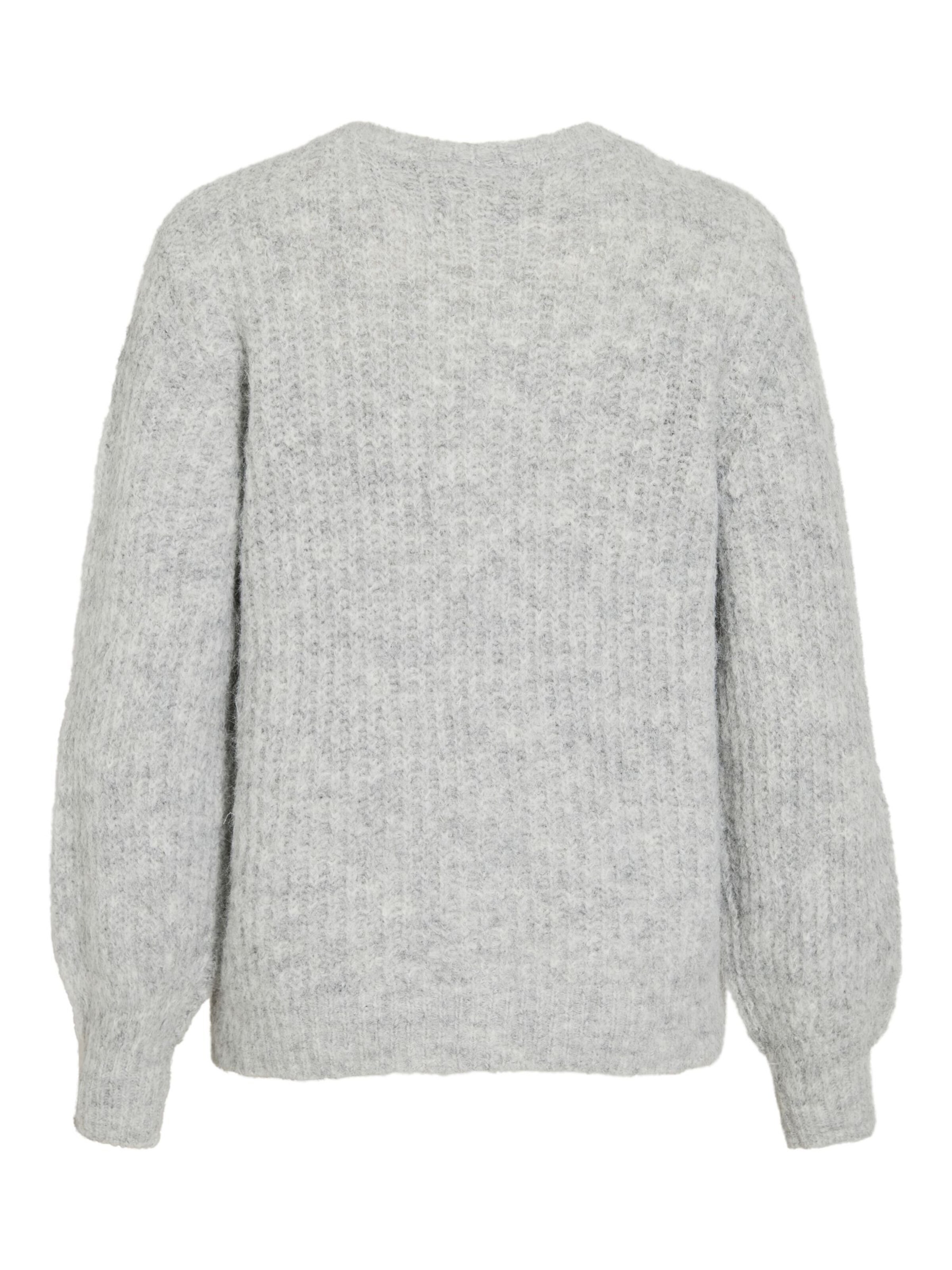 VILA Gebreid vest 'VILampe' in Grijs