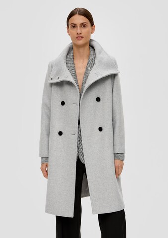 s.Oliver BLACK LABEL Between-Seasons Coat in Grey: front