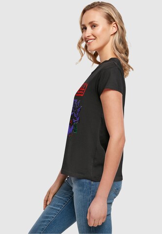 Merchcode Shirt 'Thin Lizzy - Rose' in Zwart